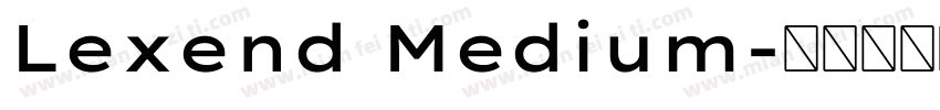 Lexend Medium字体转换